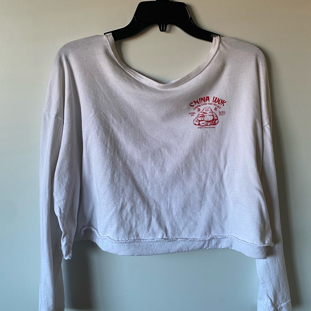 Long sleeve crop tee